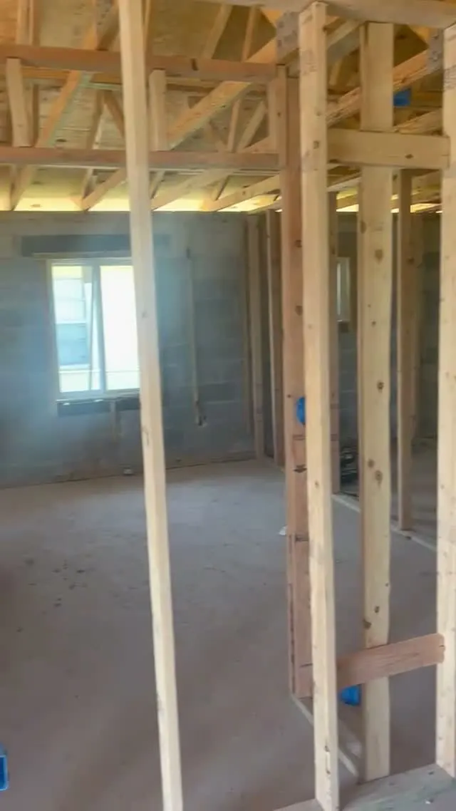 New walls built and wired