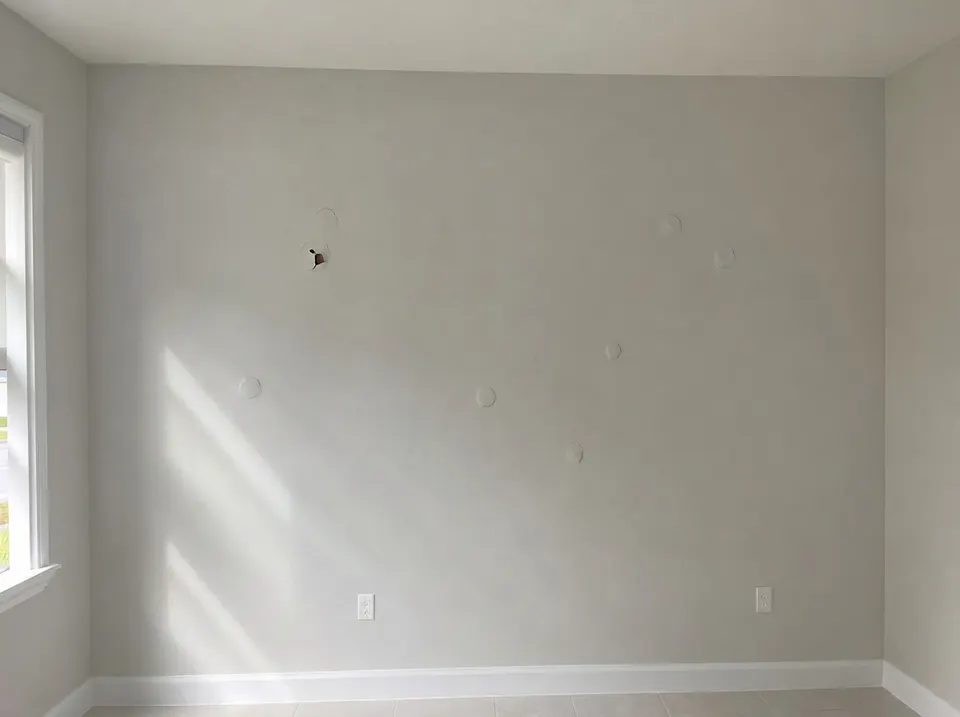 Nail pops, before the repair