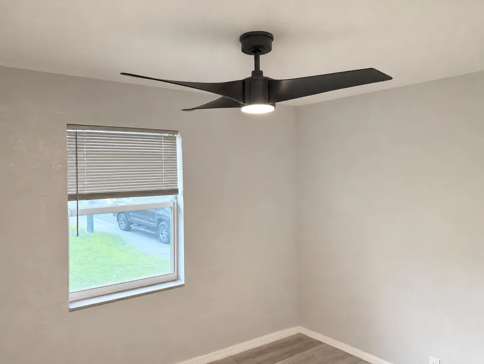 Ceiling fans, after the repair