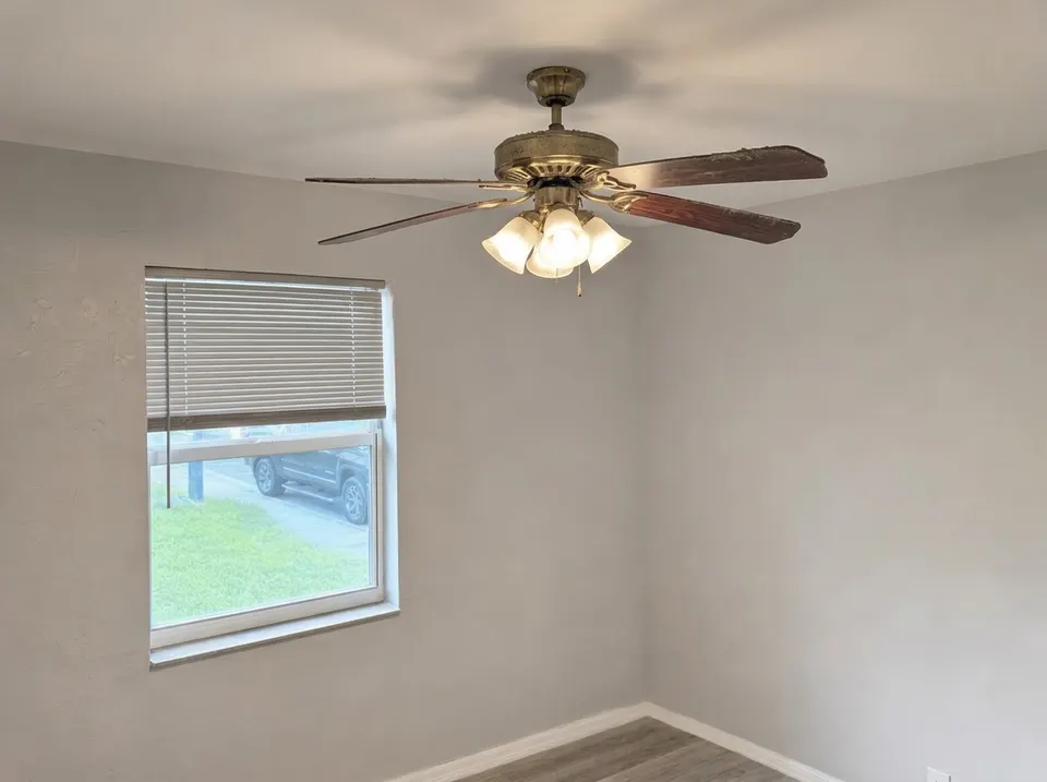 Ceiling fans, before the repair