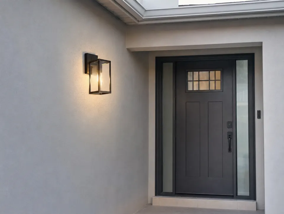 Outdoor lighting, after the repair