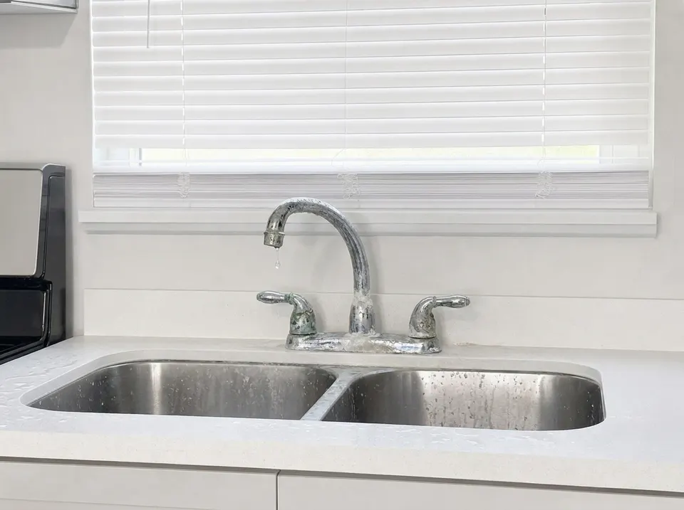 Faucets, before the repair