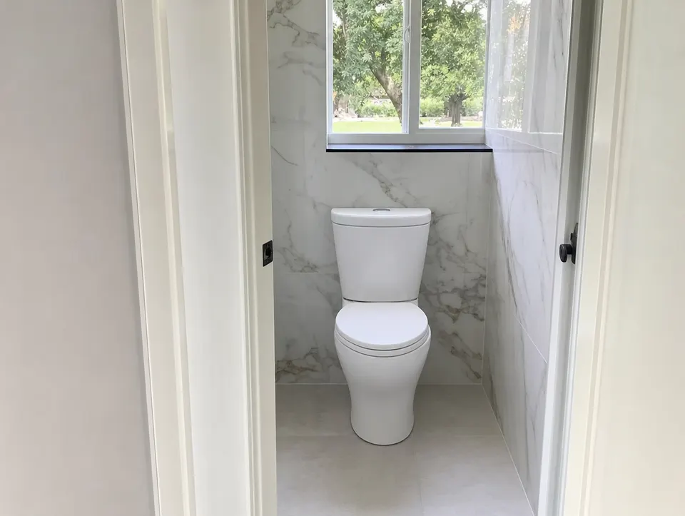 Toilets, after the repair